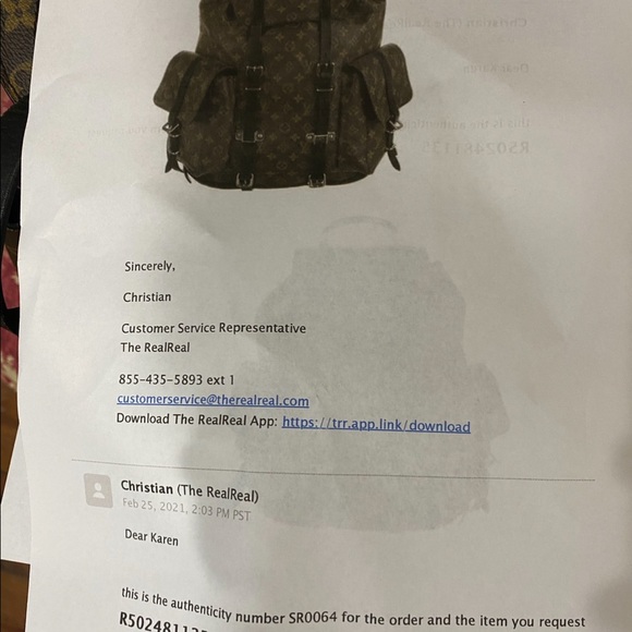 Louis Vuitton Monogram MacassarChristopherBackpack - Picture 14 of 14